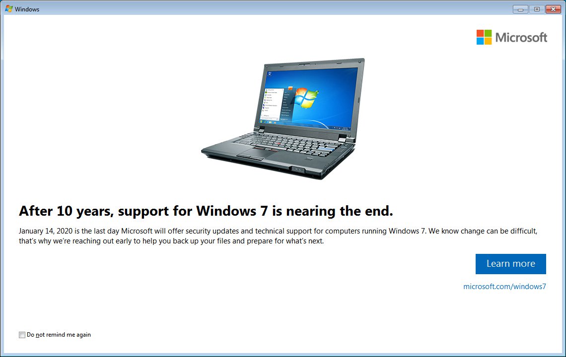 Window 7 Support